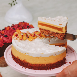 Kókuszos mangó-maracuja torta